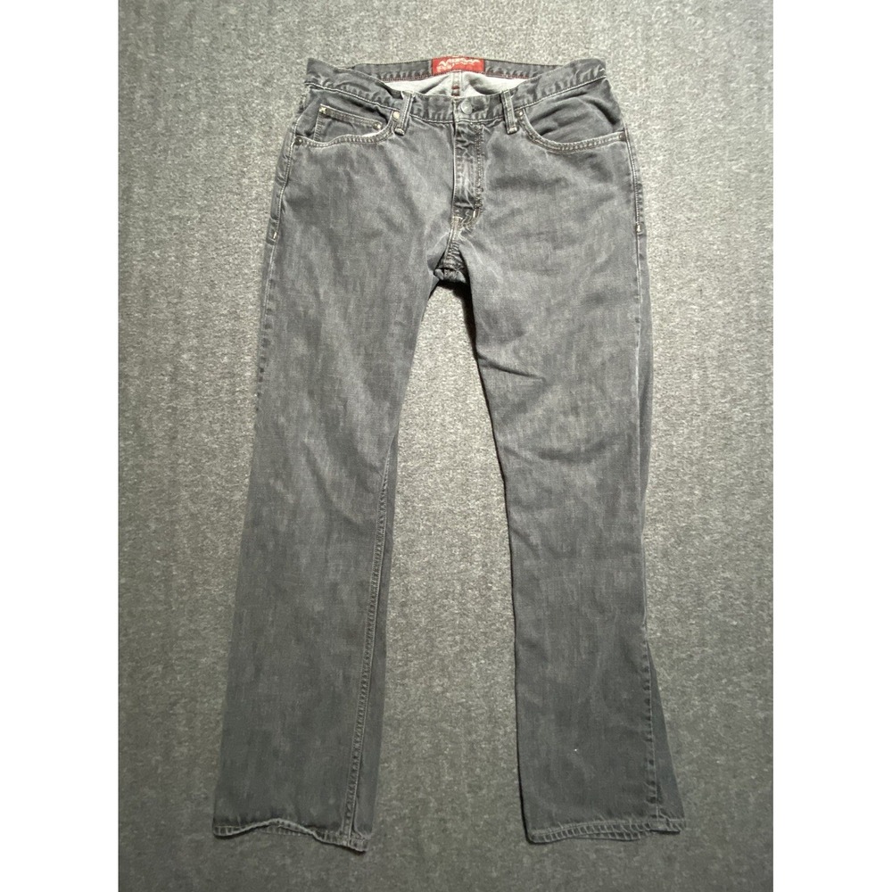 Arizona Jeans Mens Original Straight Fit Stone Gray Denim Jeans 33x32
